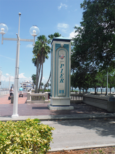 St. Petersburg pier sign